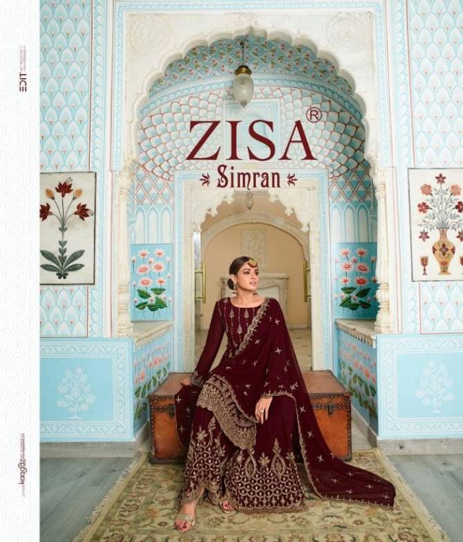 Zisha Simran Heavy Wedding Wear Heavy Georgette Designer Latest Salwar Suit Collection